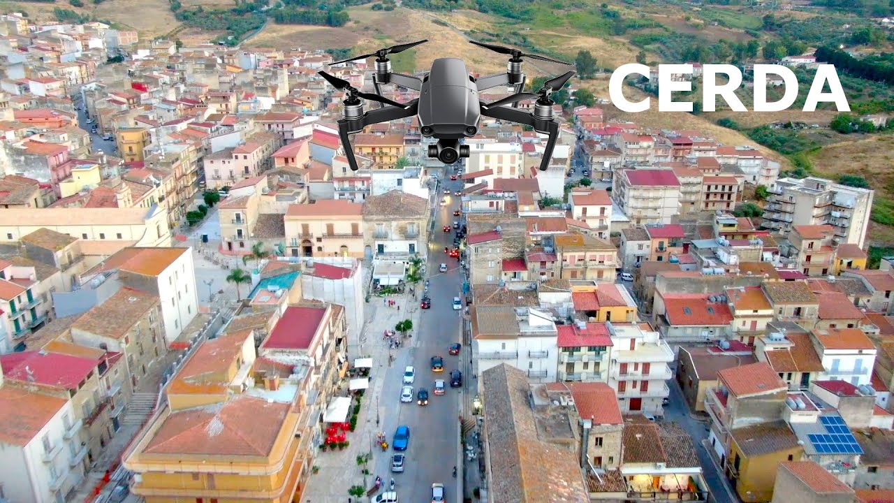 Cerda all'imbrunire (Pa) Sicily drone 4k