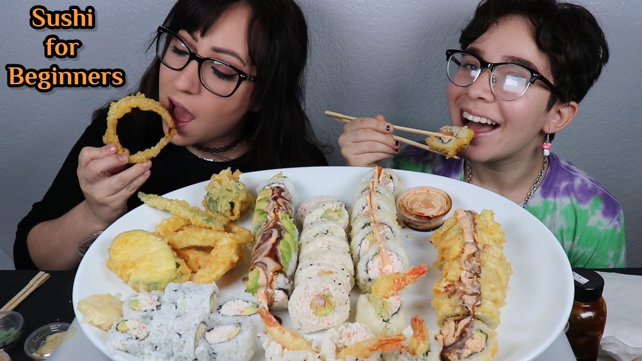 SUSHI MUKBANG | EATING SHOW | SUSHI FOR BEGINNERS