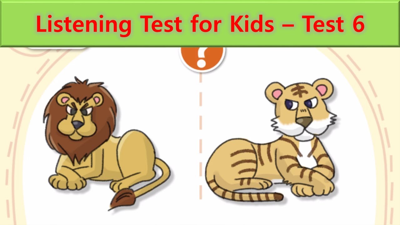 Listening Test for Kids | Test 6