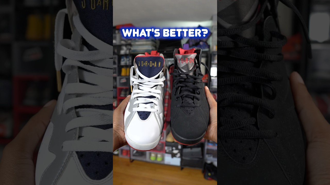 Olympic Jordan 7 VS Raptor Jordan 7