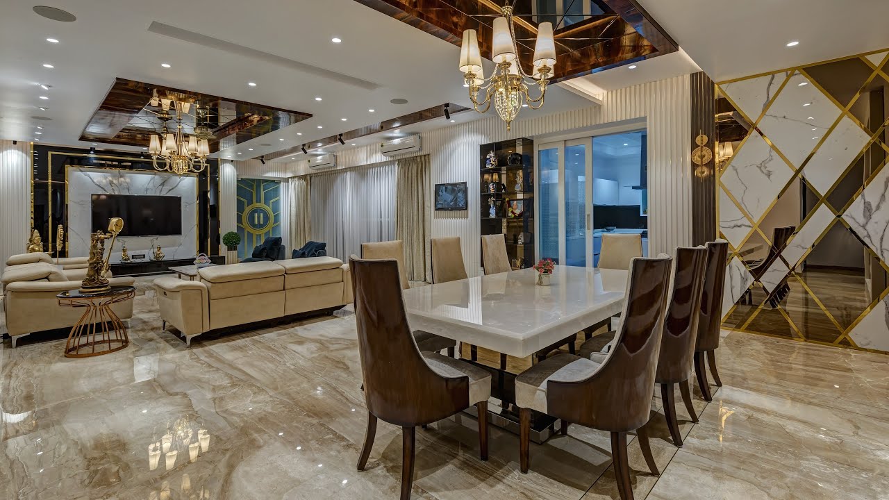 3 BHK Modern Flat designed by Nainuzzi India