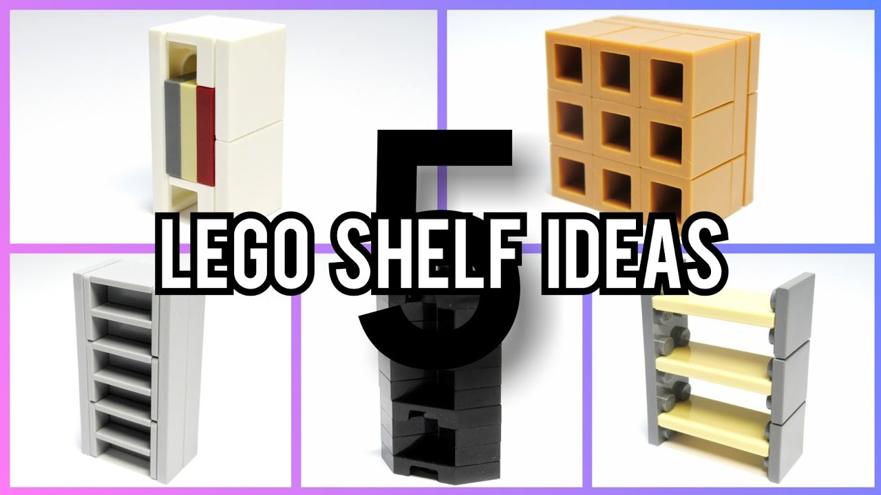 5 Lego Shelf Ideas | MOC Tutorial