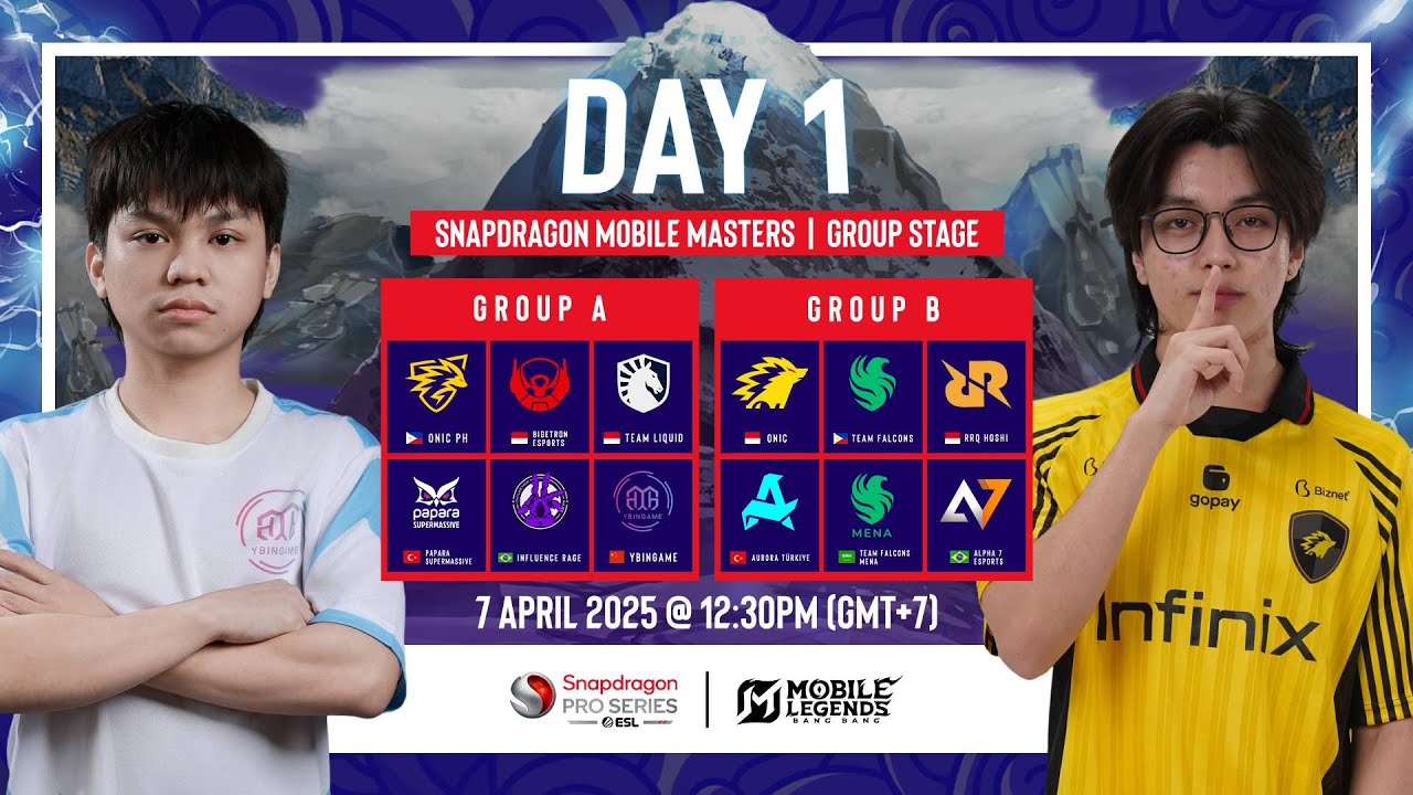 🔴 [Stream B] MLBB | Snapdragon Mobile Masters Group Stage | Day 1
