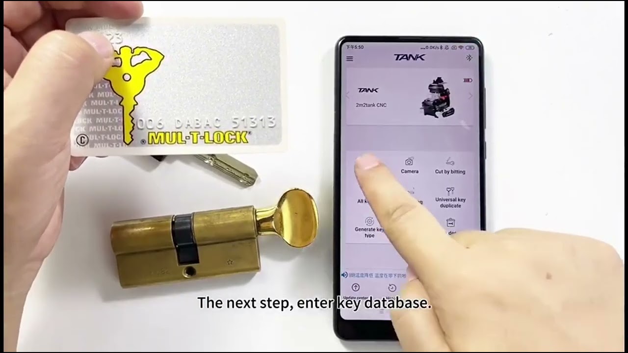How to obtain a new key using the 2M2 TANK key cutting machine if all keys are lost?#tank #keycutter