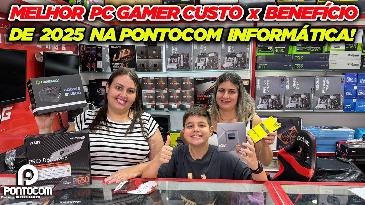 MELHOR PC GAMER CUSTO x BENEFÍCIO DE 2025 NA PONTOCOM INFORMÁTICA!