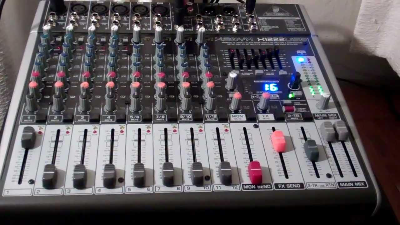 melhor audio mix BEHRINGER XENYX  X1222USB 16( Eu recomendo )