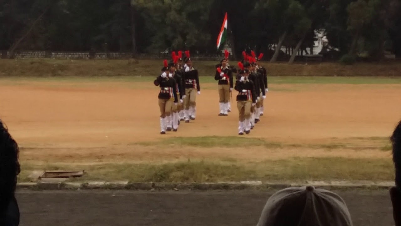 NCC  SPECIAL CANE  DRILL BY SESHADRIPURAM INSTITUTE OF COMMERCE & MANAGEMENT AT KV MEG BANGALORE