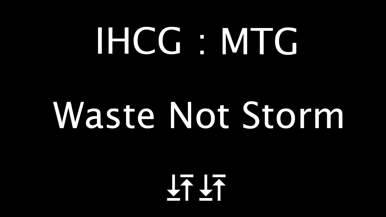 MTG - Waste Not Storm