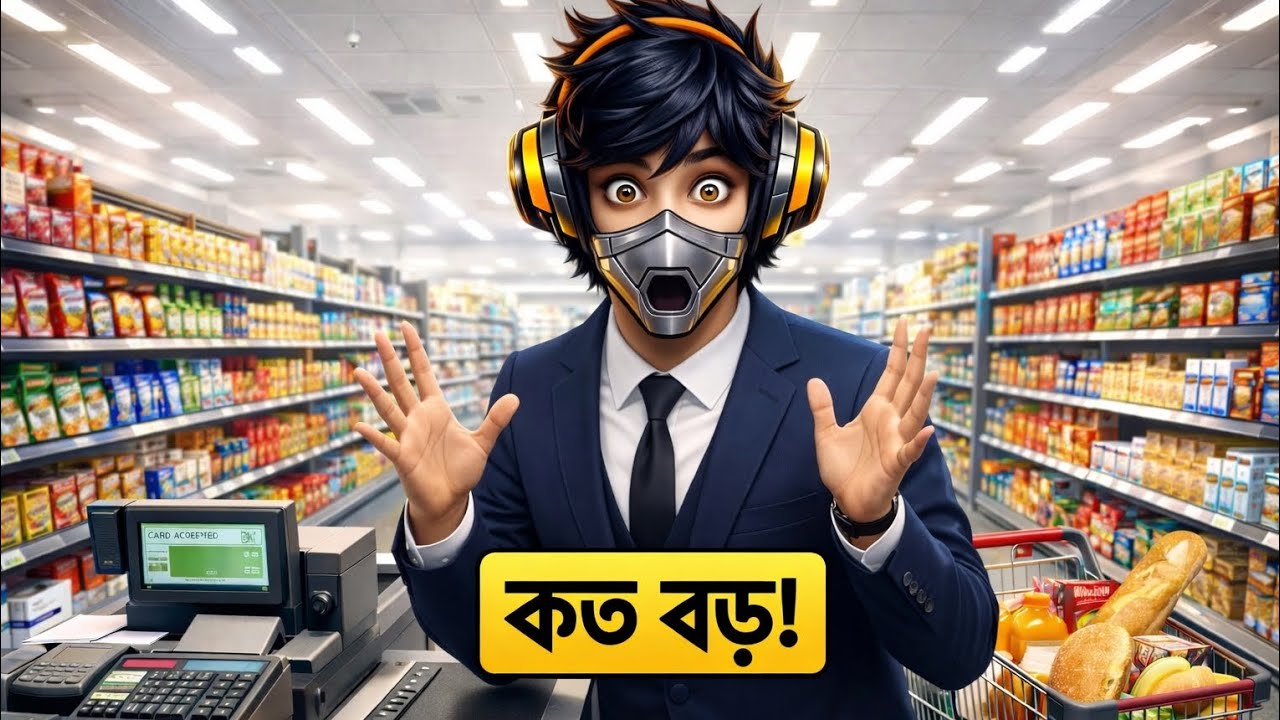 Supermarket simulator part 5 কত বড় দোকান!!