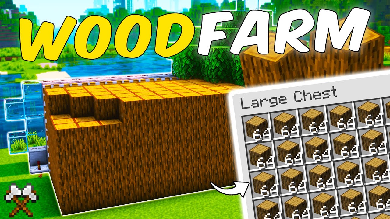 BU AĞAÇ FARMI SAYESİNDE MİNECRAFT'TA SINIRSIZ ODUN KAS !!! l Minecraft Sistemler
