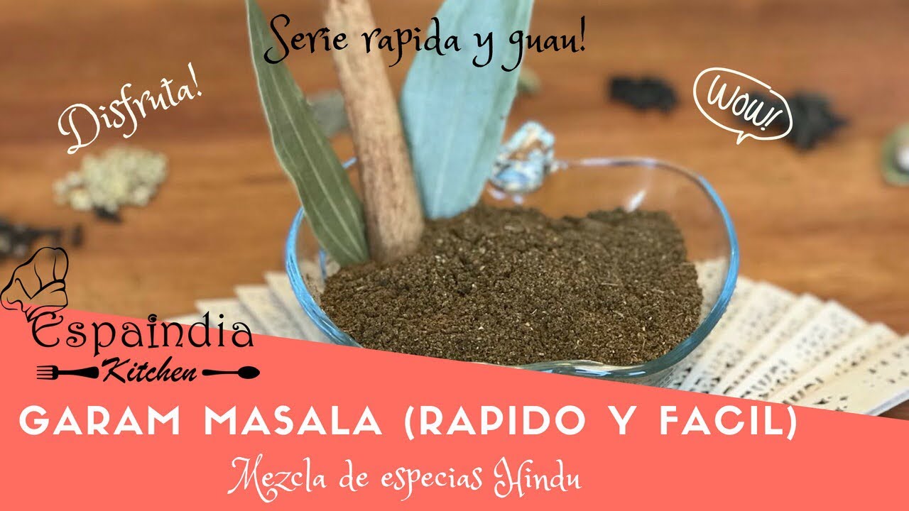 Receta Mezcla de especias Hindu -Garam Masala Cocina de la India