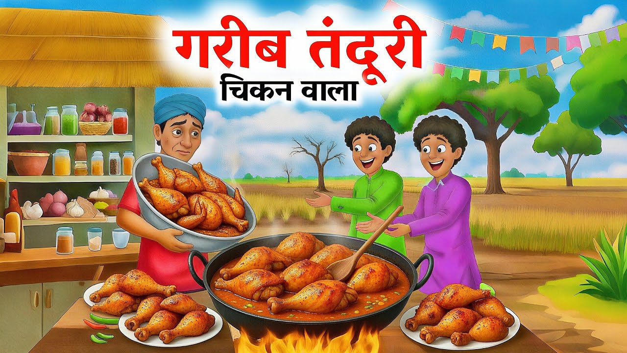 गरीब तंदूरी चिकन वाला | Garib Tandoori Chicken Wala | Kahani | Hindi Kahaniyan | Hindi Cartoon 