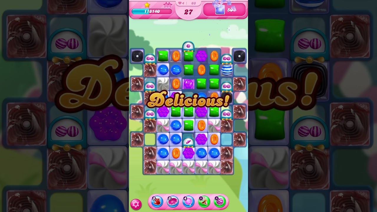 Candy Crush Saga Level 63 - No Boosters