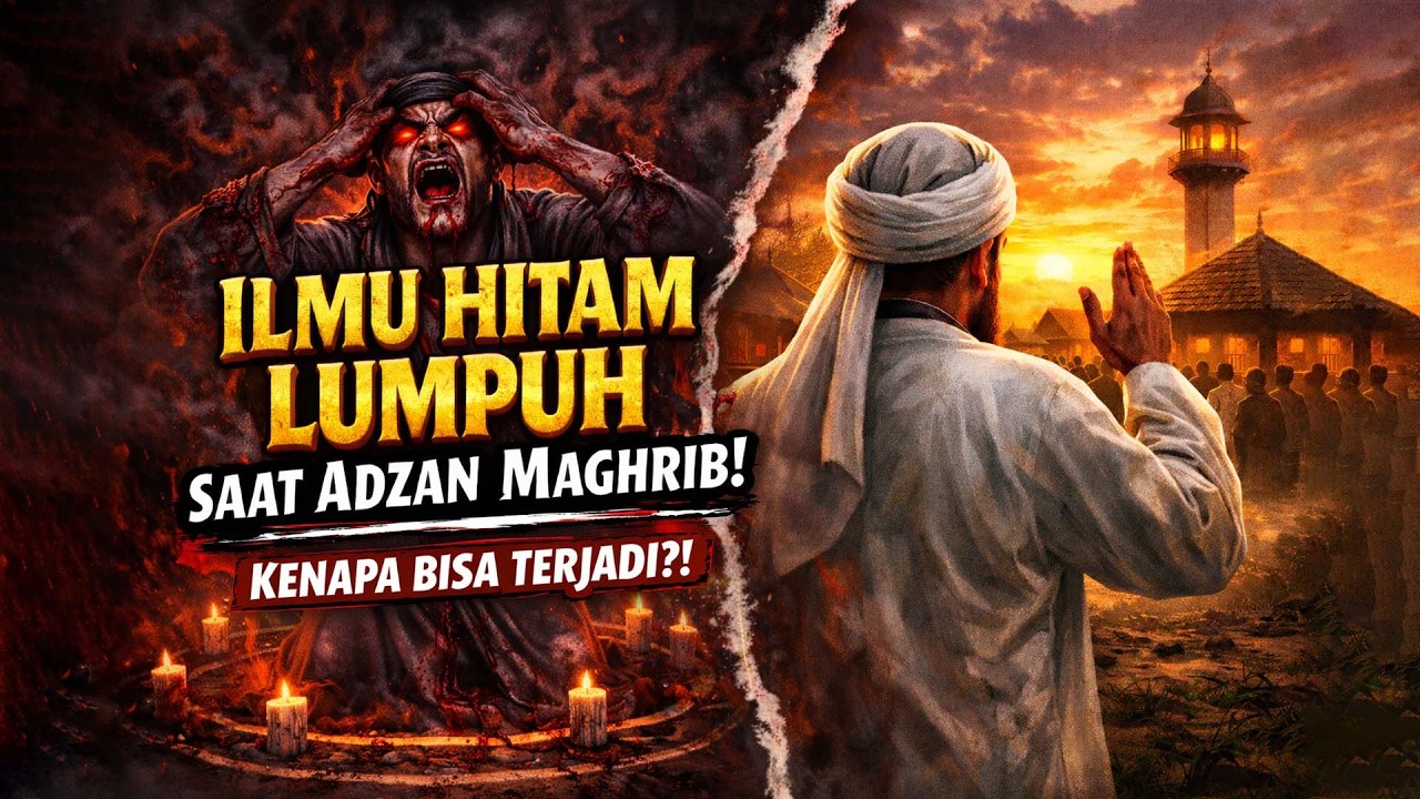 ILMU HITAM LUMPUH Saat Adzan Maghrib! Kisah Nyata Karomah Syekh Jangkung yang Menggetarkan Desa