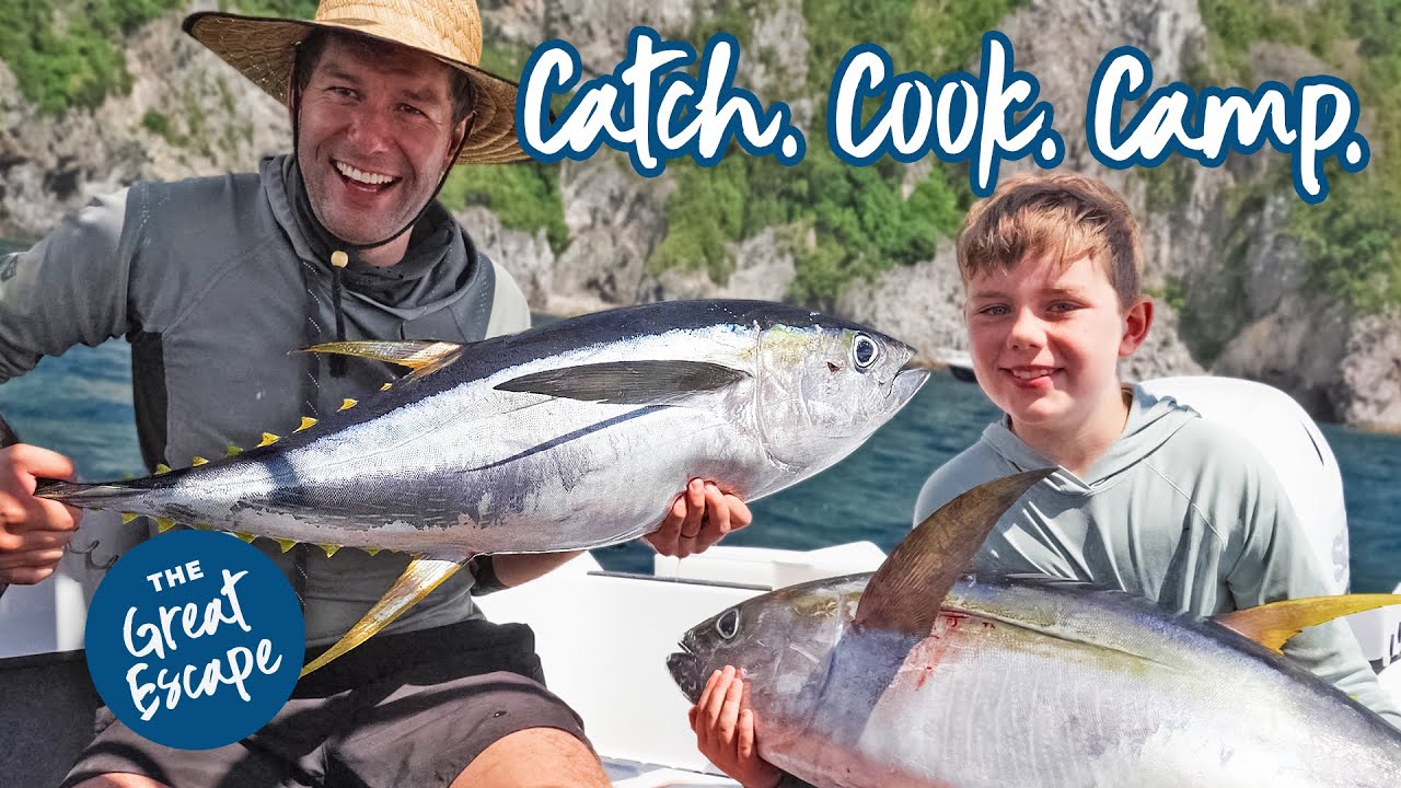 2 Days Offshore Game Fishing | Tuna Catch, Cook & Boat Camp in New Zealand
