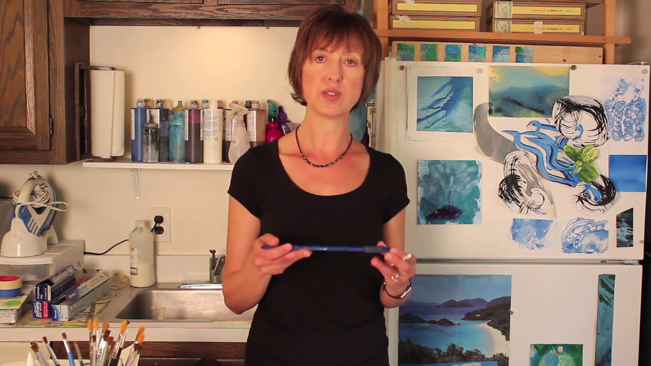 Acrylic Paint Monoprinting