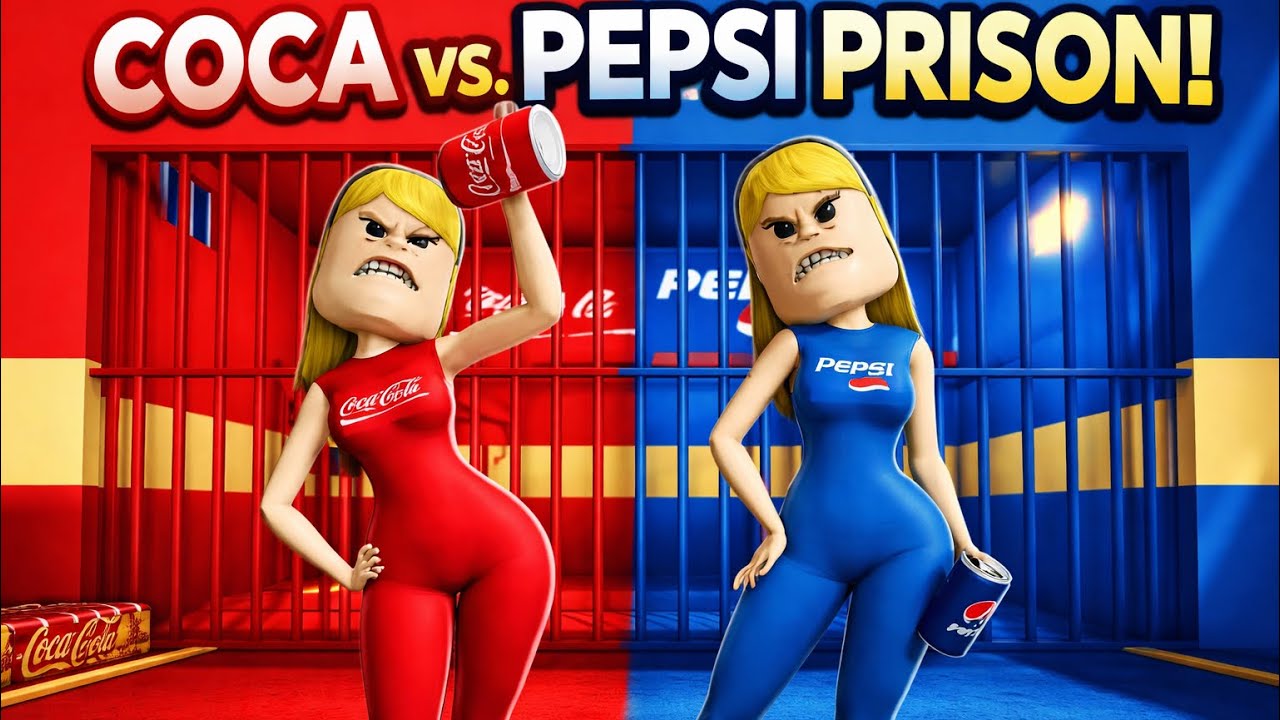 COCA-COLA VS PEPSI WOMANPRISON RUN!(Obby) #roblox #gmod 