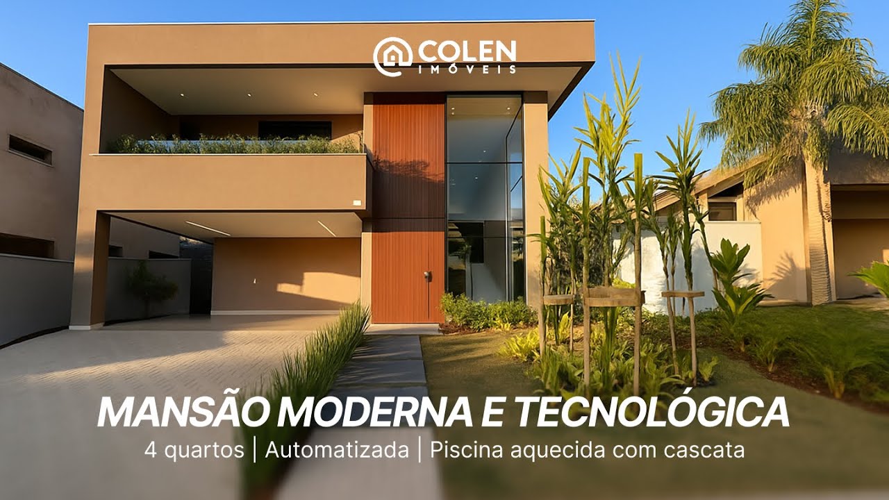 Mansão Moderna e Tecnológica em Alphaville Lagoa dos Ingleses
