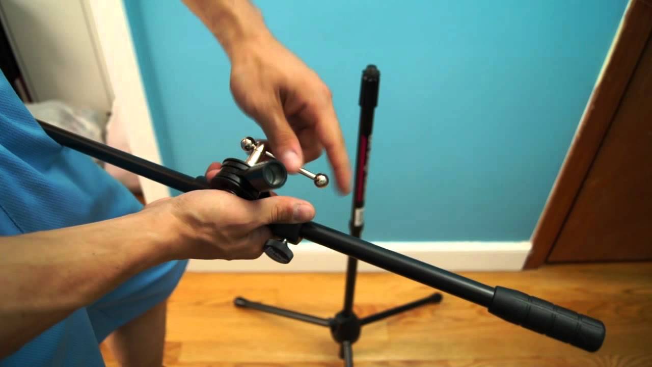 On Stage Mic Stand Setup (just music) OSS MS7701B Euro/Boom