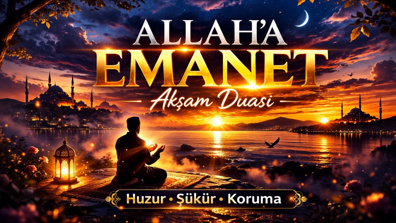 Bu Akşam Allah’a Emanet | Güçlü Akşam Duası, Huzur ve Koruma İçin