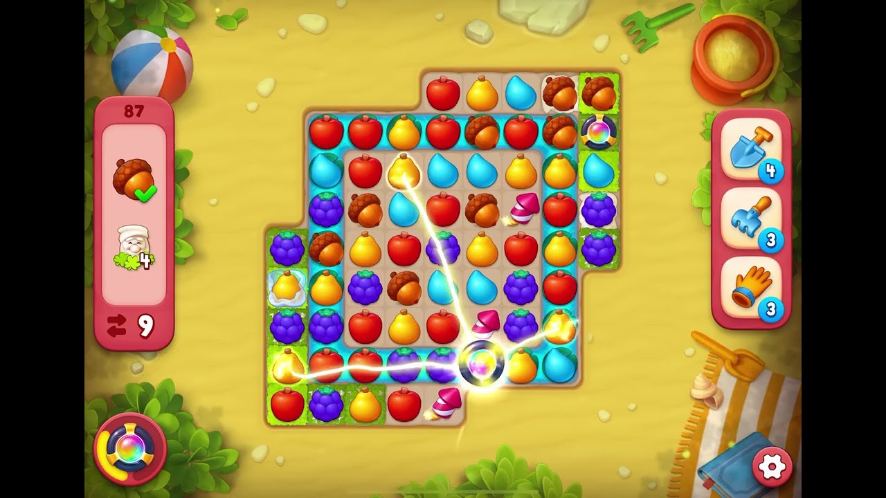 Gardenscapes Level 87 [No Boosters]