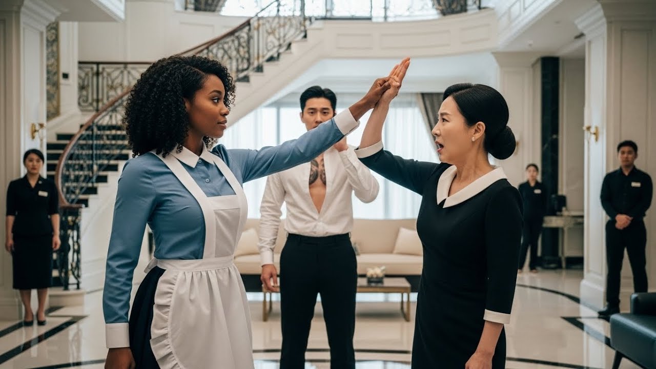 Everyone Feared The Korean Mafia Boss's Fiancée —But the New Black Maid CHANGED EVERYTHING When She.
