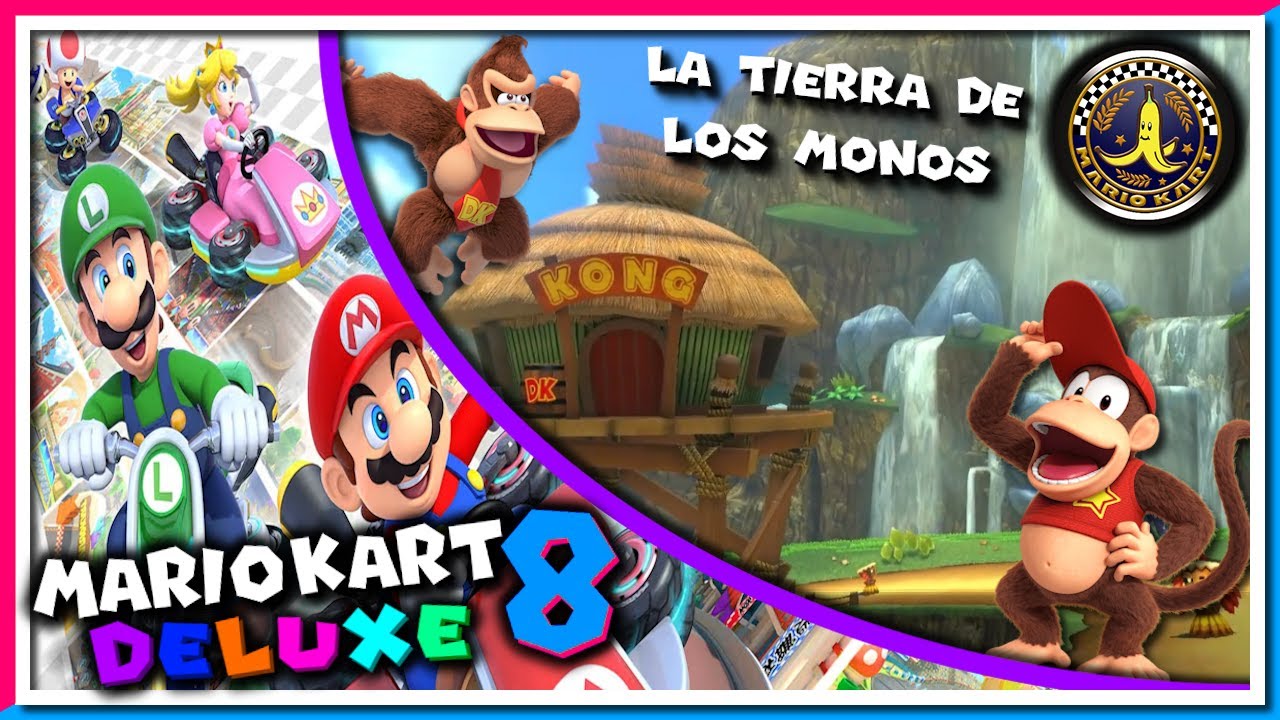 ¡Carrera de Simios! | 🏎️Mario Kart 8 Deluxe🏍️ | Copa Plátano