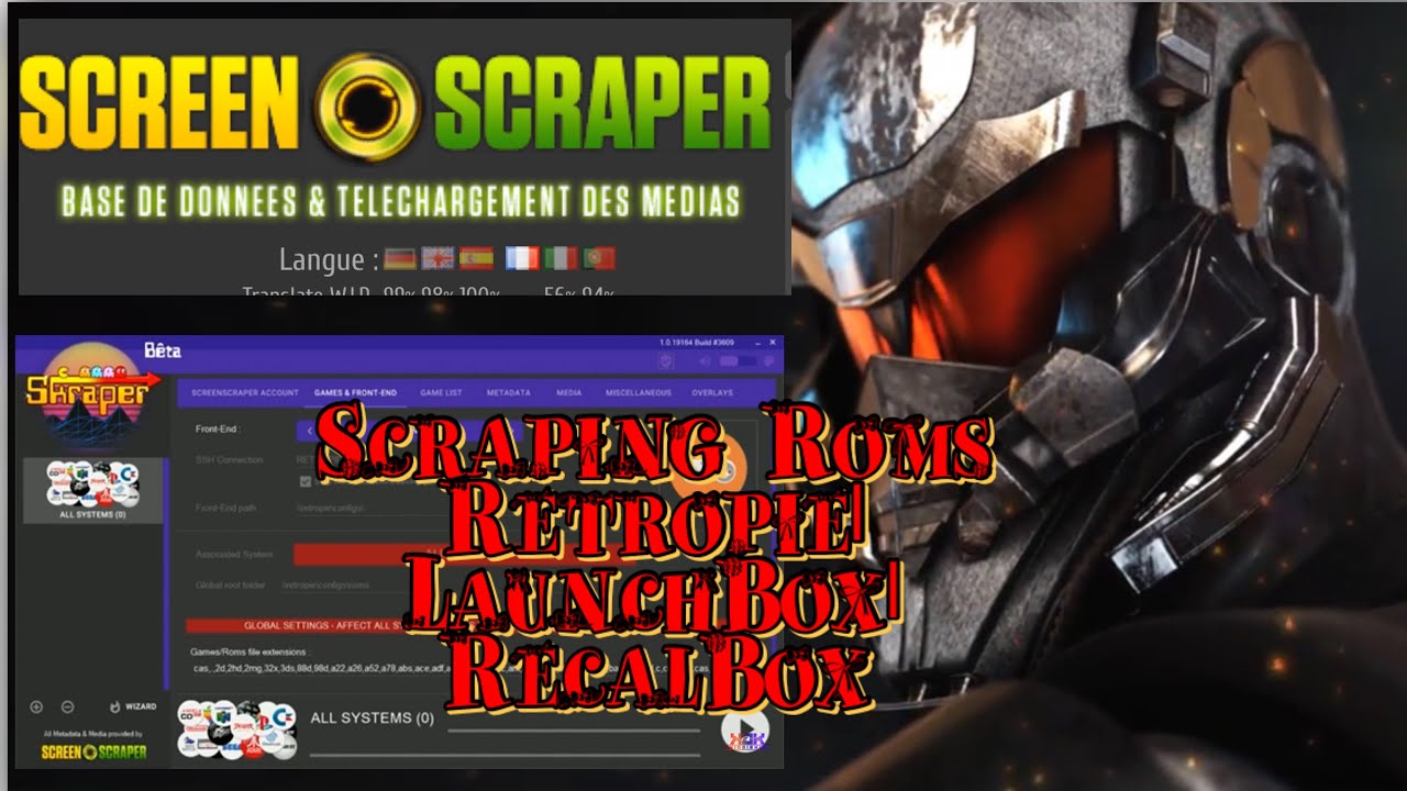 How to Scrape Roms & Media Art Work Using Screen Scraper For Retropie | LaunchBox | RecalBox |