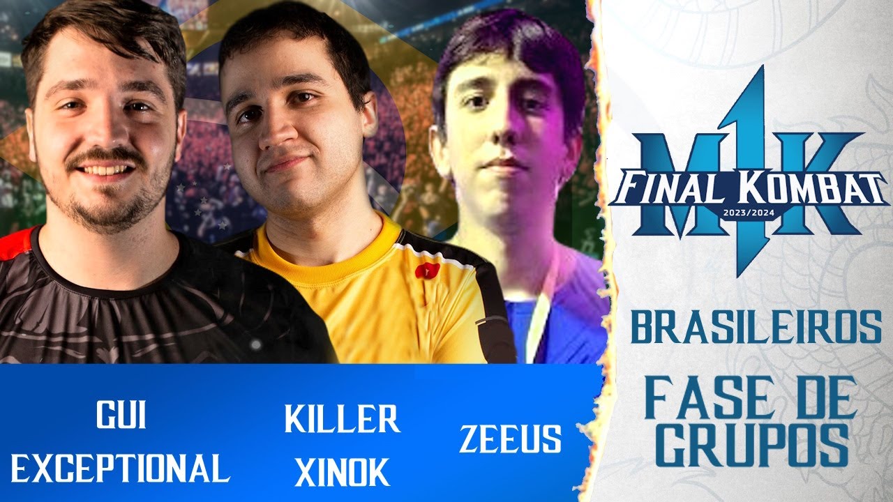 🔴MK1: FINAL KOMBAT - GUI EXCEPTIONAL, KILLERXINOK E ZEEUS NA FASE DE GRUPOS