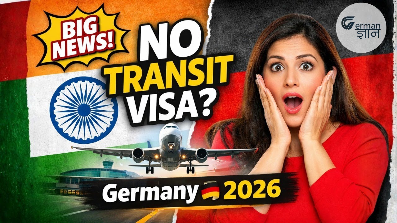 Germany Introduces Visa-Free Transit for Indians 🇩🇪 | 2026 Latest Update | @GermanGyan