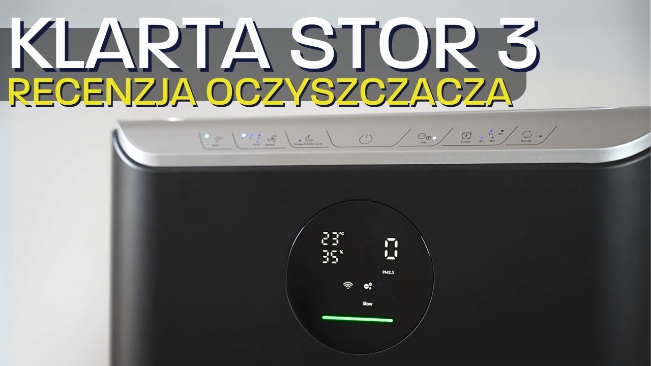 Oczyszczacz powietrza Klarta Stor 3 – [RECENZJA i TEST]