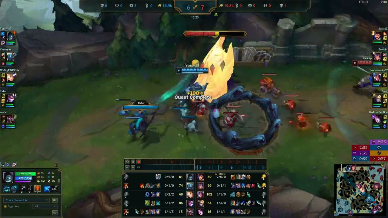 Burning Yorick just returned in action