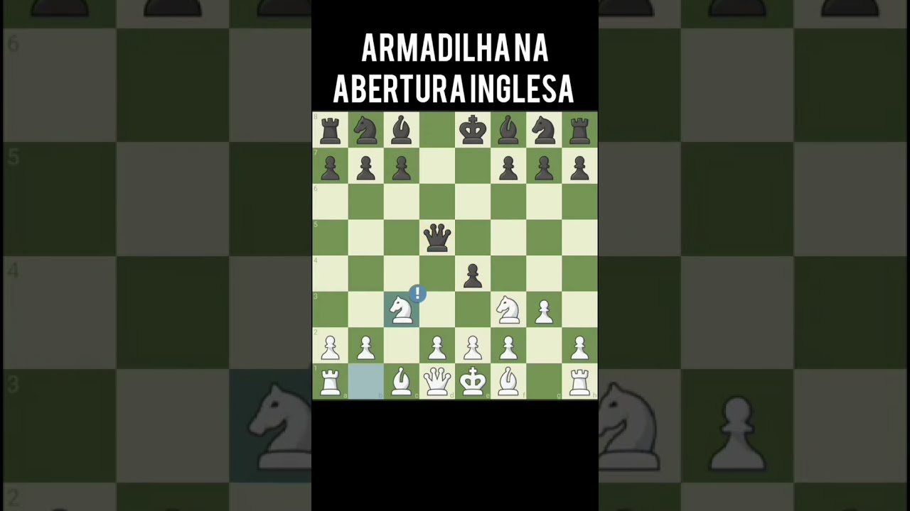 N&atilde;o caia mais nessa Incr&iacute;vel Armadilha do Xadrez quando fizer sua Abertura (Abertura Inglesa)