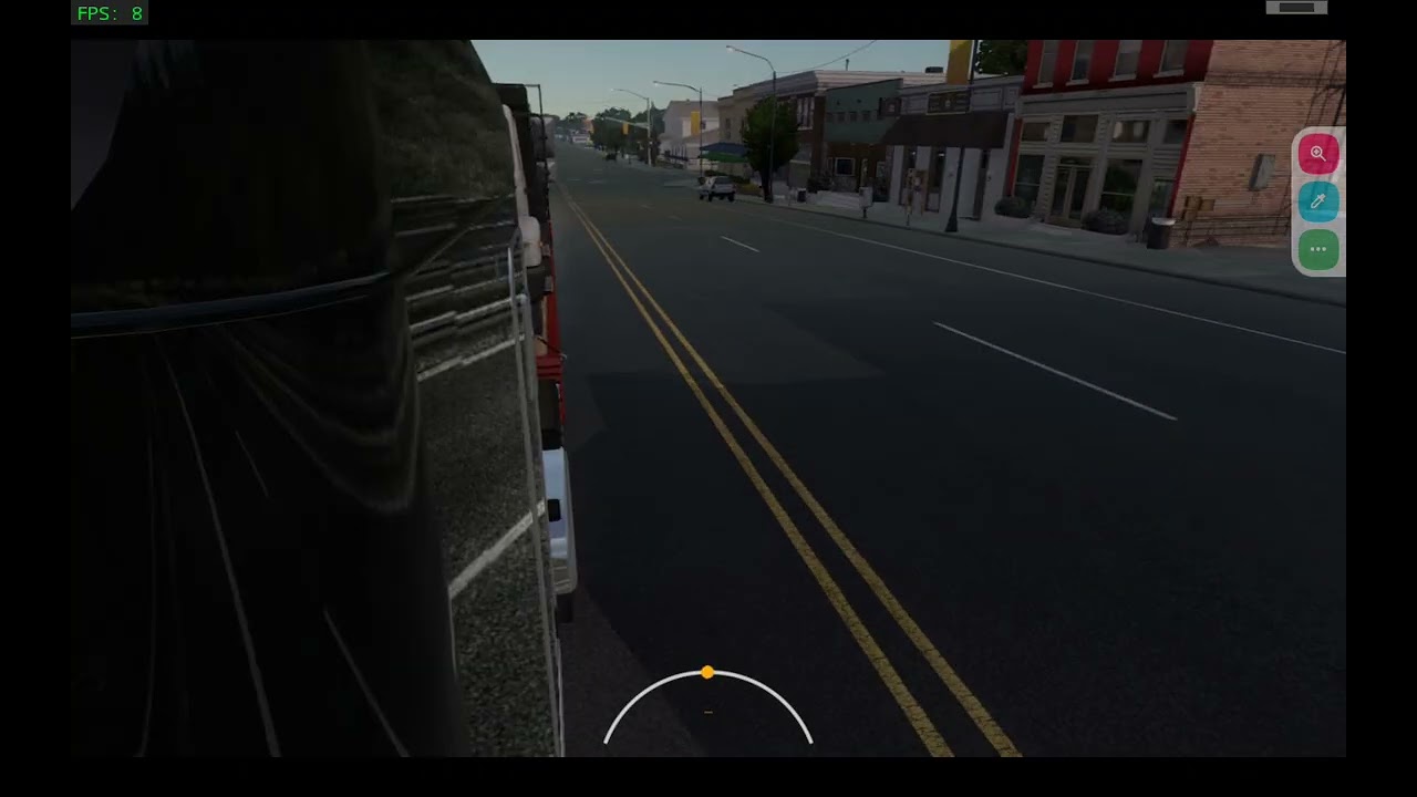 America truck simulator Petter bilt on the night shift.