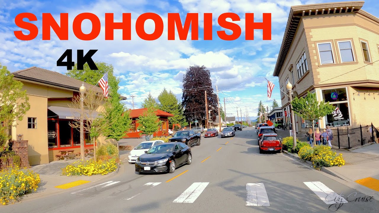 Relaxing 4K Drive IN SNOHOMISH  - Travel in Washington