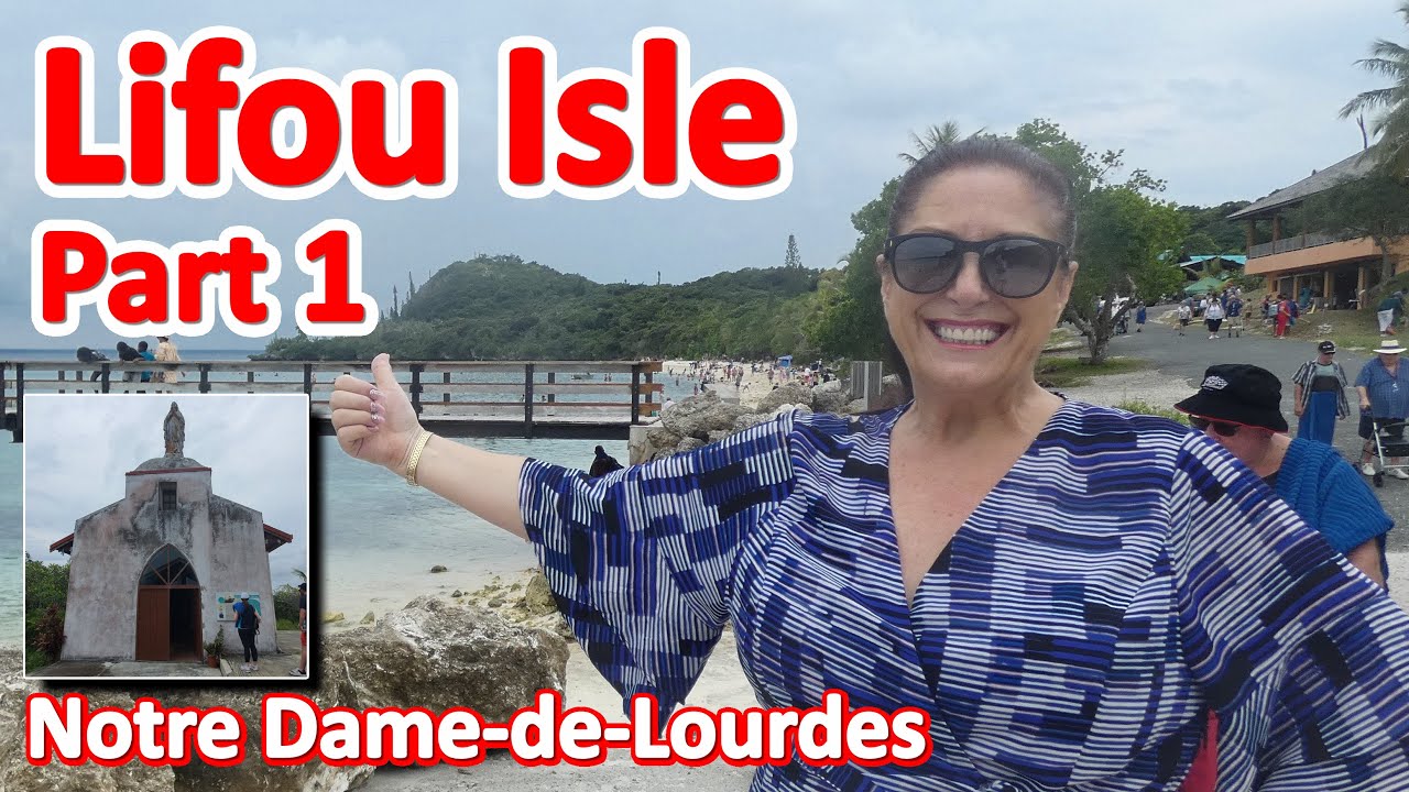 Lifou - Part 1. Walking up to the Notre Dame-de-Lourdes Chapel on Lifou Isle