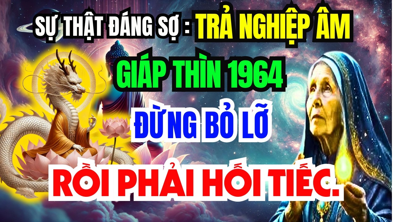 Sự Thật Đáng Sợ: Giáp thìn 1964 Tháng 1 ÂL Trả Nghiệp Âm, Bị Hại Ngầm Biết Muộn Hối Hận Cả Đời