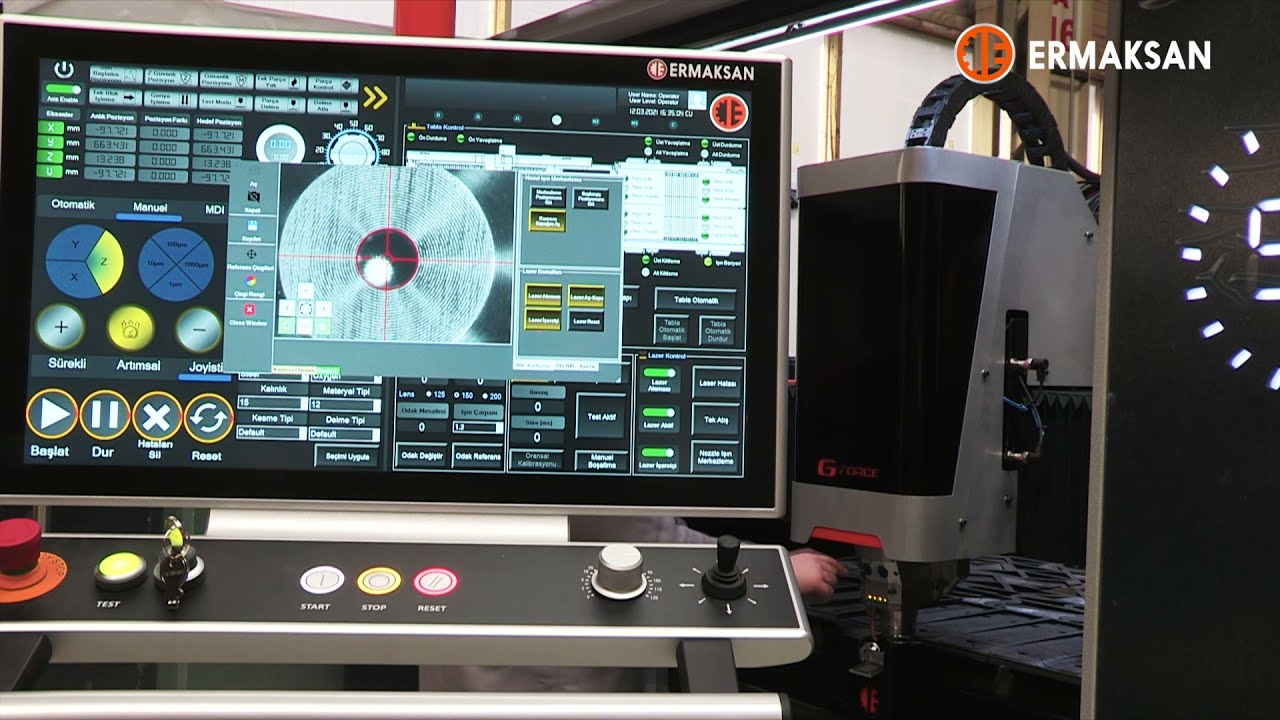 Ermaksan Fibermak CALBEC (Camera Aided Laser Beam Centering)