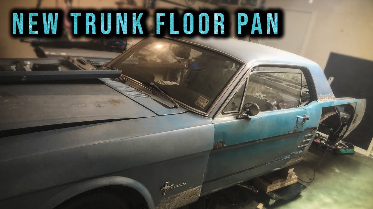 Fitting New Trunk Floor Pan on a 65 Mustang