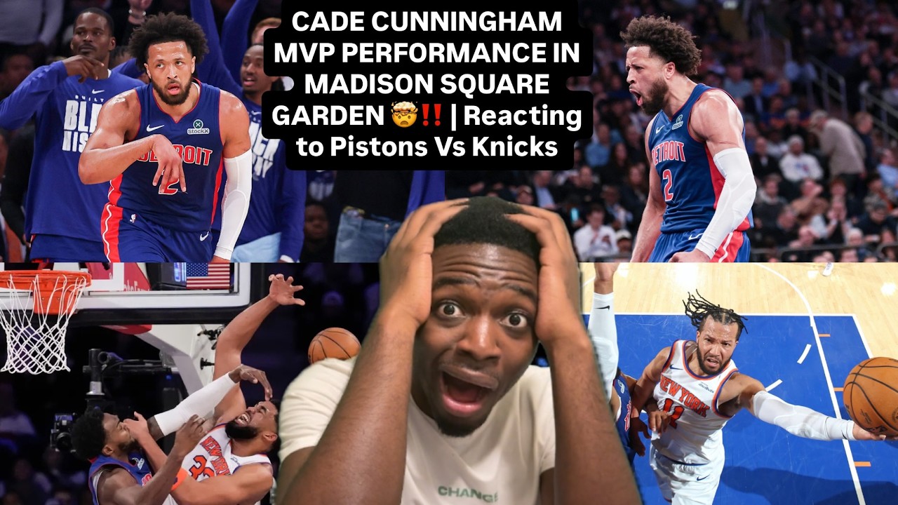 CADE CUNNINGHAM MVP PERFORMANCE IN MADISON SQUARE GARDEN!! | Reacting to Pistons Vs Knicks | 2/19/26
