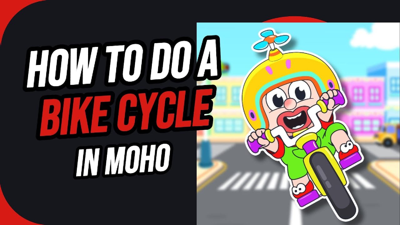 How to Make a Bike Cycle in Moho | Goolee Animation