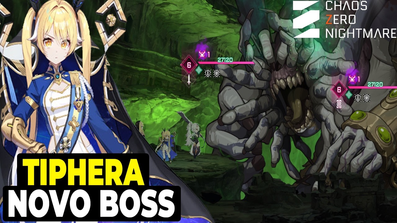 Cartas Reveladas da Tiphera + Dicas de Gameplay do Colosso da Grande Fenda l Chaos Zero Nightmare