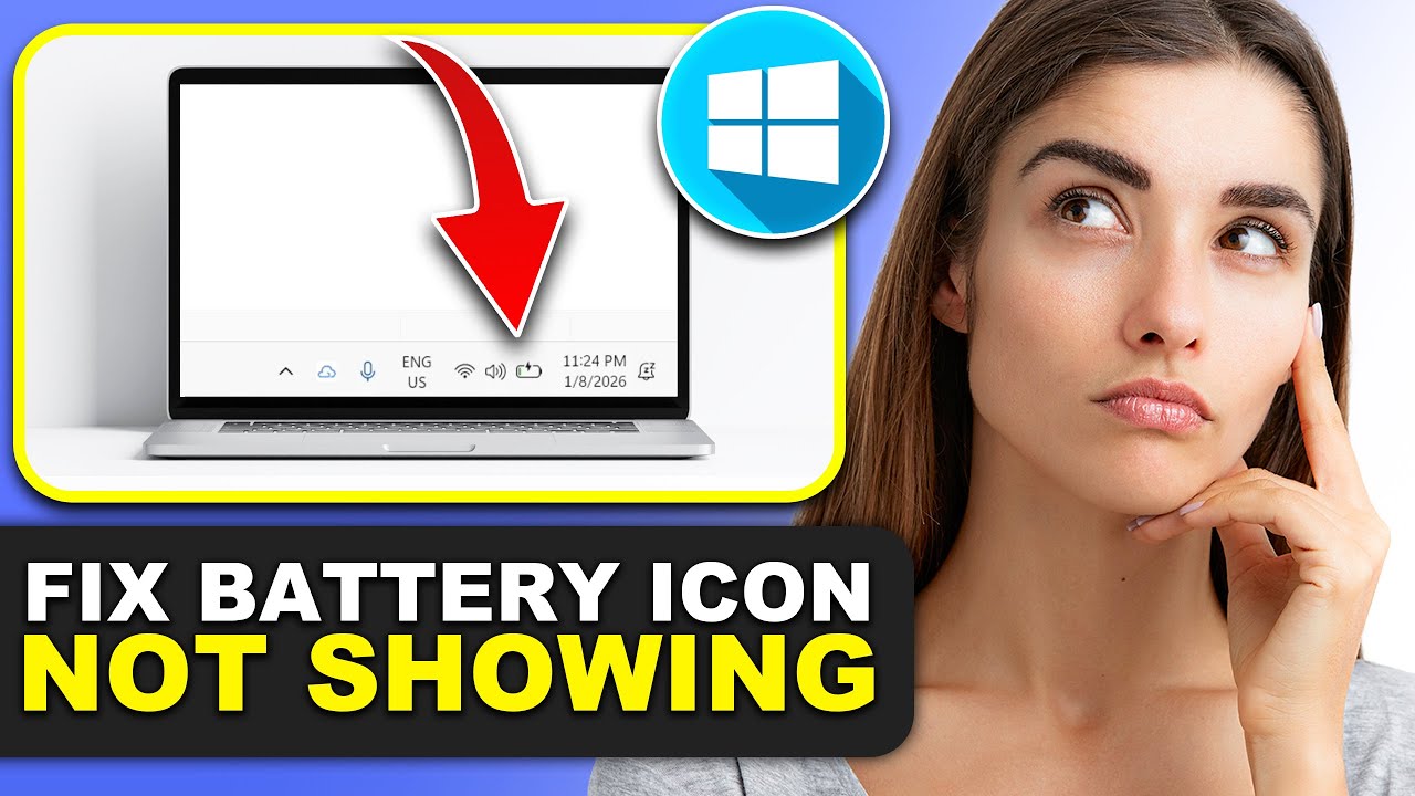 How to Fix Battery Icon Missing on Laptop