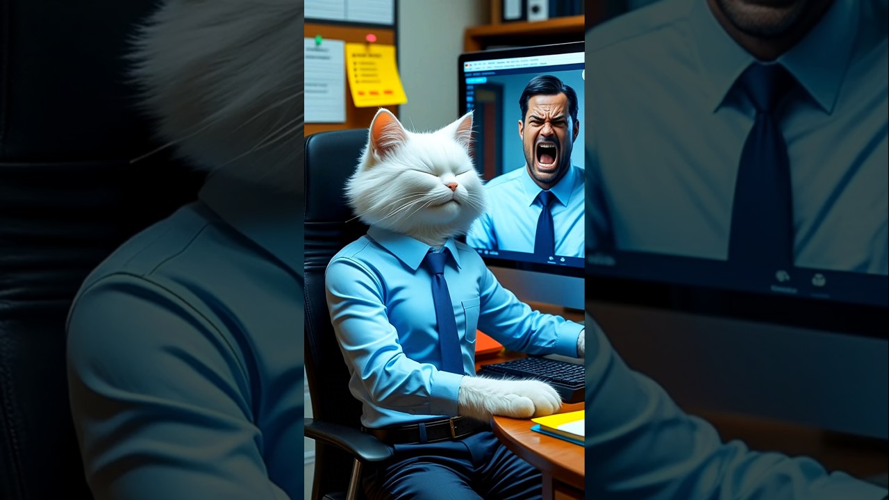 The Great Cat Office Rivalry: Nepo Cat vs. Office Cat
