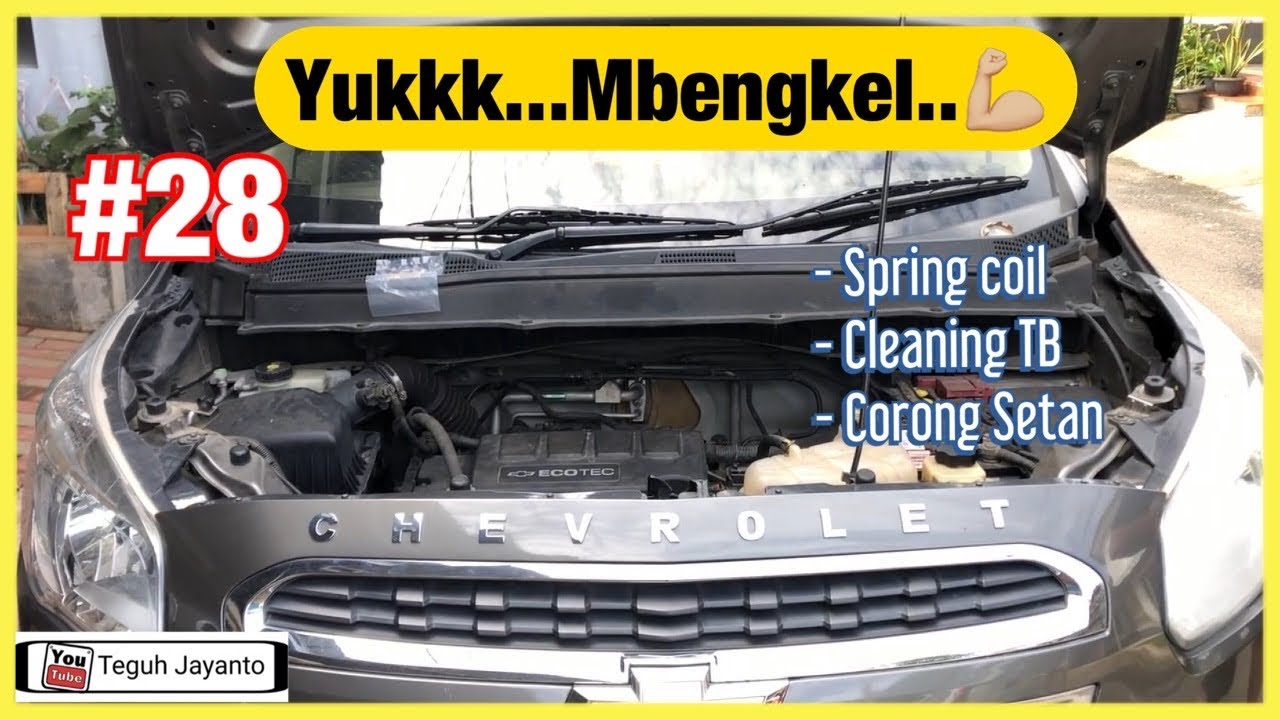 Mbengkel #28 : Ganti Spring Coil | Cek Busi | Cleaning TB | Corong Setan | Spin 1.2 @Om Chocky