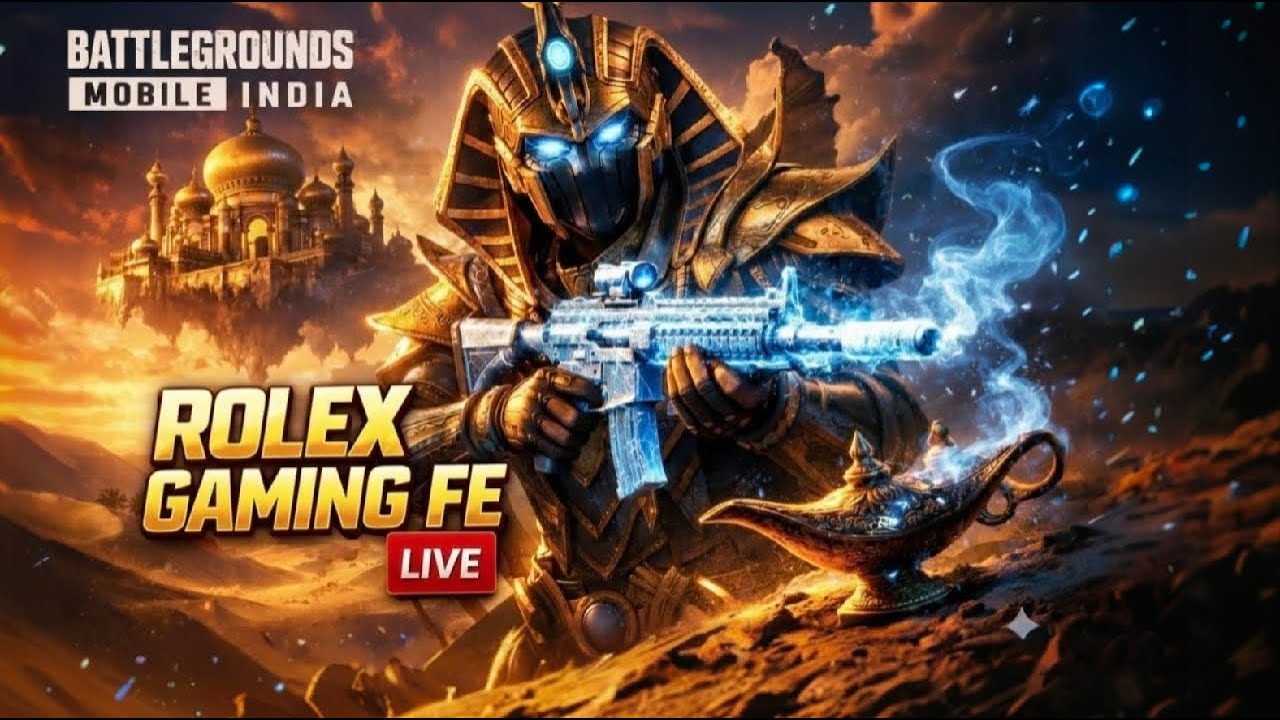 BGMI LIVE STREAM 🚀CONQUE PUSH !  ROLEX GAMING FE #BGMILive#bgmi