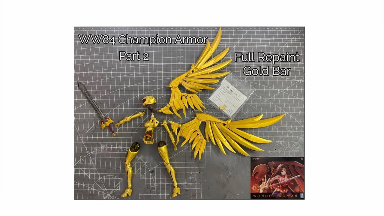Wonder Woman Champion Armor | ASMR Build | Fitness Build | Full Repaint | Model kit by MS General