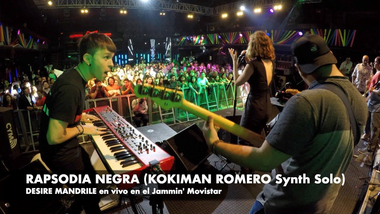 RAPSODIA NEGRA - KOKIMAN ROMERO keyboard cam (Desire Mandrile en vivo en el Jammin' Movistar)