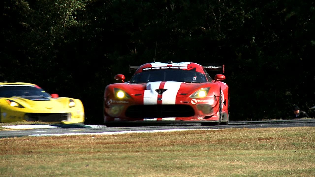 Viper SRT GTS-R racing in the Petit Le Mans at Road Atlanta.