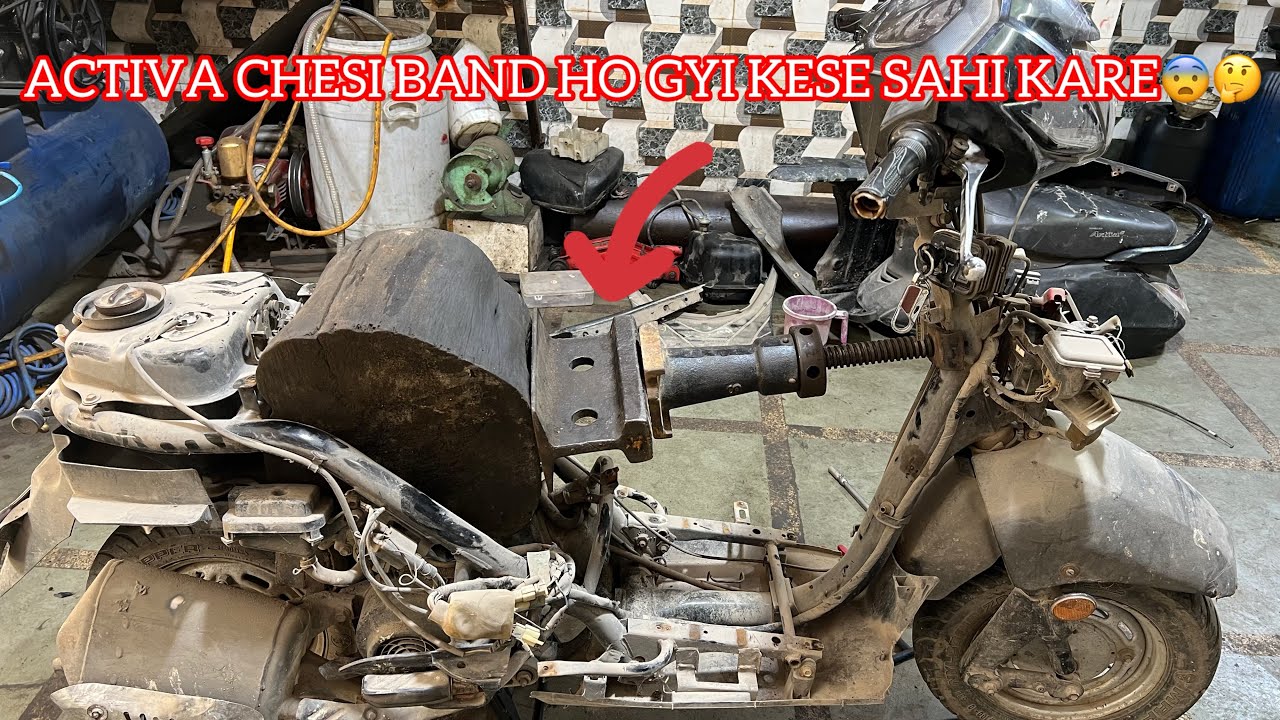Activa chesi band ho🛠️🏍️ gye kese sahi kare🤔😓@zaidservice00 #bike #service#zaidservice00